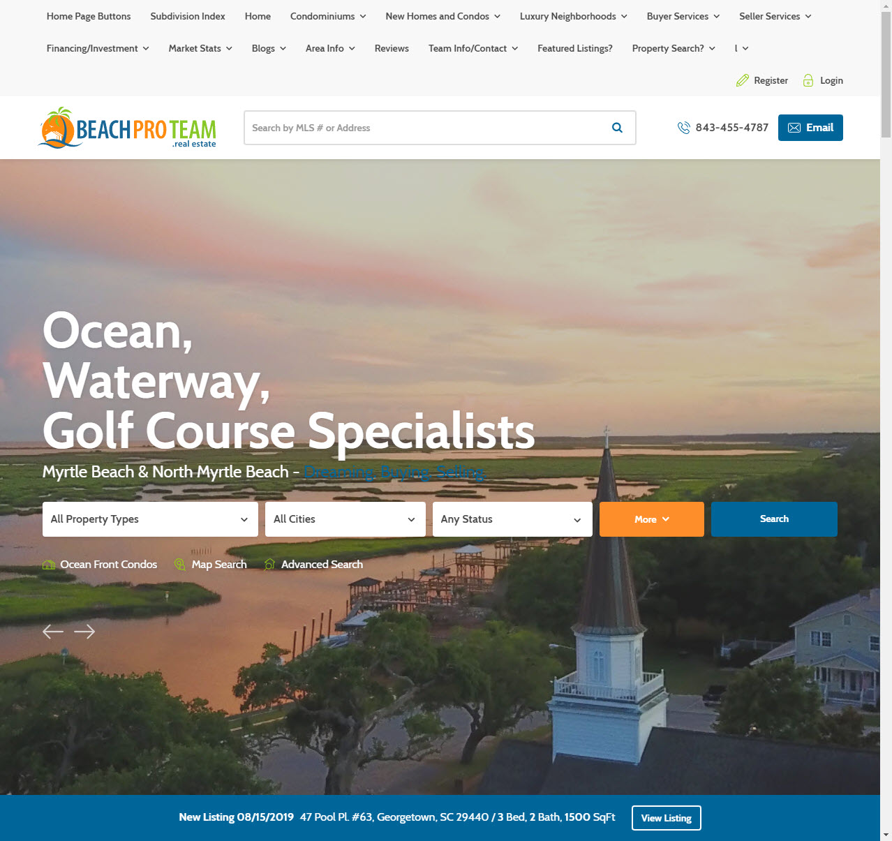 Beach Pro Team website