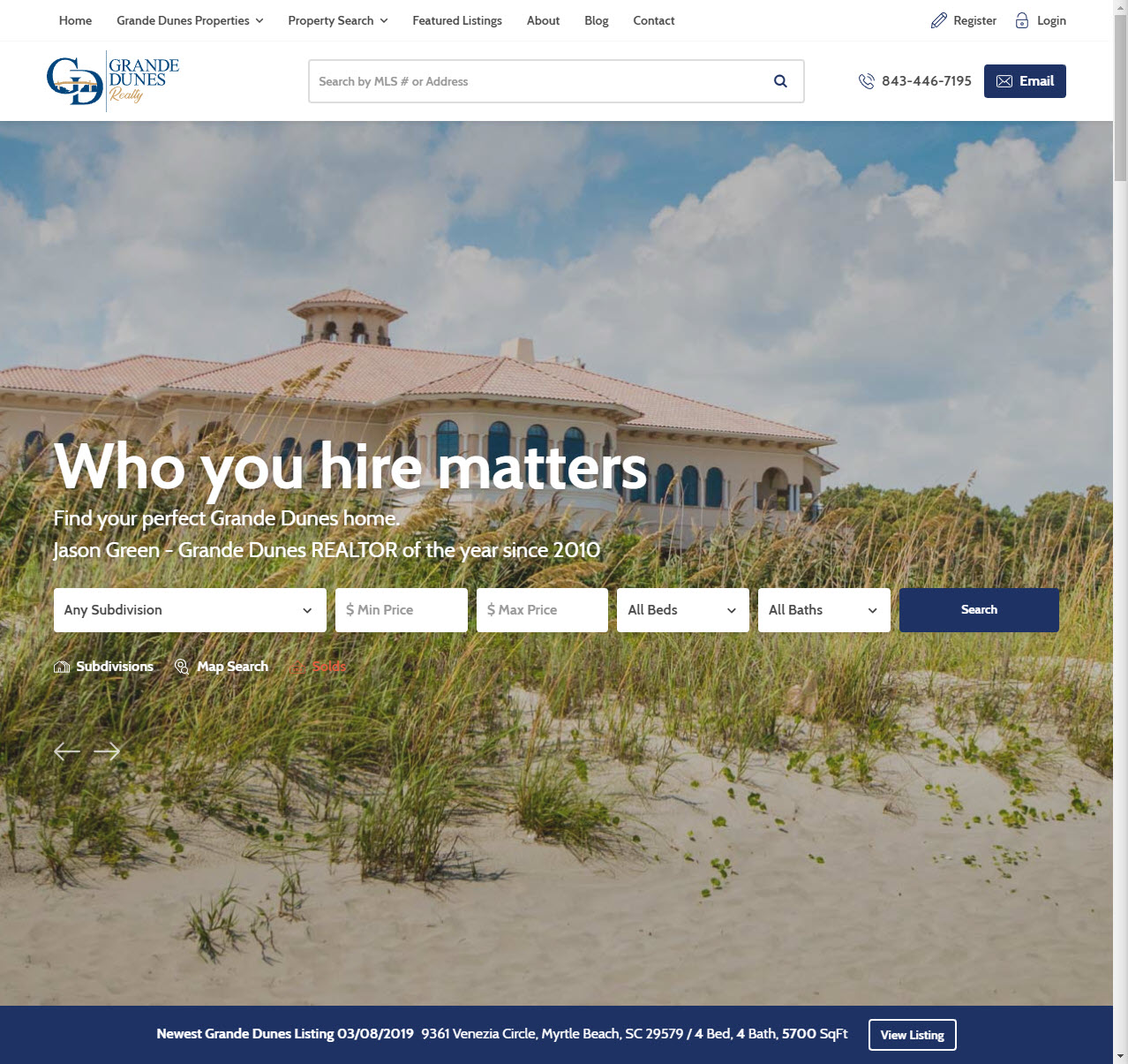 Jason Green Real Estate website
